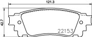 8DB 355 024-631 Sada brzdových platničiek kotúčovej brzdy HELLA