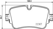 8DB 355 025-681 Sada brzdových platničiek kotúčovej brzdy HELLA