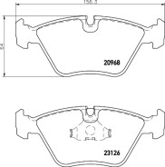 8DB 355 008-971 Sada brzdových platničiek kotúčovej brzdy HELLA