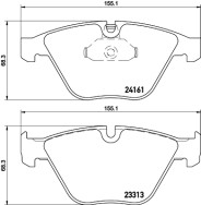 8DB 355 015-601 Sada brzdových platničiek kotúčovej brzdy HELLA