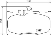 8DB 355 009-861 Sada brzdových platničiek kotúčovej brzdy HELLA