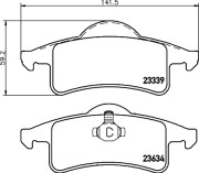 8DB 355 009-891 Sada brzdových platničiek kotúčovej brzdy HELLA