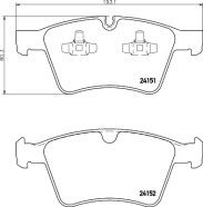 8DB 355 014-191 Sada brzdových platničiek kotúčovej brzdy HELLA