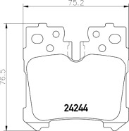 8DB 355 006-651 Sada brzdových platničiek kotúčovej brzdy HELLA