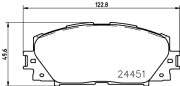 8DB 355 014-311 Sada brzdových platničiek kotúčovej brzdy HELLA