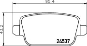 8DB 355 025-371 Sada brzdových platničiek kotúčovej brzdy HELLA