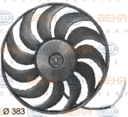 8EW 351 034-781 Ventilátor chladenia motora HELLA