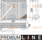8FV 351 330-651 Výparník klimatizácie BEHR HELLA SERVICE *** PREMIUM LINE *** HELLA