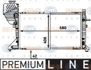 8MK 376 721-631 Chladič motora BEHR HELLA SERVICE *** PREMIUM LINE *** HELLA