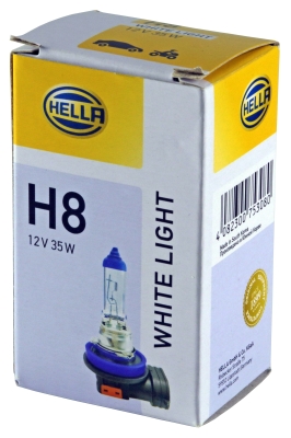 8GH 223 498-141 żiarovka WHITE LIGHT UP TO 300h, UP TO 4200 KELVIN HELLA