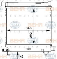 8MK 376 710-631 Chladič motora lotyżský HELLA