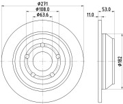 8DD 355 133-781 Brzdový kotúč PRO HELLA