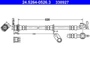 24.5264-0526.3 Brzdová hadica ATE