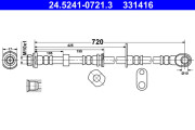 24.5241-0721.3 Brzdová hadica ATE