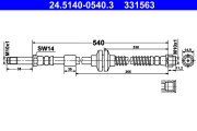 24.5140-0540.3 Brzdová hadica ATE