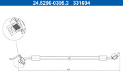24.5296-0395.3 Brzdová hadica ATE