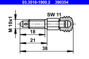 03.3518-1900.2 Odvzdużňovacia skrutka/ventil ATE