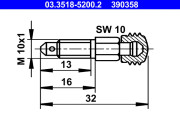 03.3518-5200.2 Odvzdużňovacia skrutka/ventil ATE