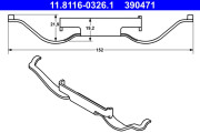 11.8116-0326.1 Prużina brzdového strmeňa ATE