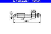 24.3518-0020.1 Odvzdużňovacia skrutka/ventil ATE
