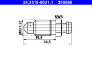 24.3518-0021.1 Odvzdużňovacia skrutka/ventil ATE