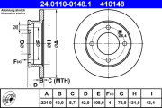 24.0110-0148.1 Brzdový kotúč ATE