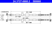 24.3727-0660.2 żażné lanko parkovacej brzdy ATE