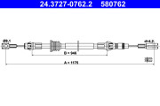 24.3727-0762.2 żażné lanko parkovacej brzdy ATE
