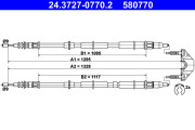 24.3727-0770.2 żażné lanko parkovacej brzdy ATE