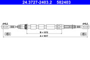 24.3727-2403.2 żażné lanko parkovacej brzdy ATE