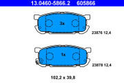 13.0460-5866.2 Sada brzdových platničiek kotúčovej brzdy ATE