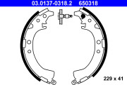 03.0137-0318.2 Sada brzdových čeľustí ATE