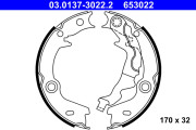 03.0137-3022.2 Sada brzd. čeľustí parkov. brzdy ATE