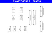 03.0137-9350.2 Sada príslużenstva čeľustí parkovacej brzdy ATE