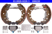 03.0520-9220.3 Sada brzdových čeľustí Original ATE TopKit ATE