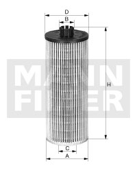HU 712 x Olejový filter MANN-FILTER