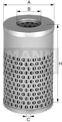 H 617 n Filter pracovnej hydrauliky MANN-FILTER