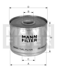 P 935/2 x Palivový filter MANN-FILTER
