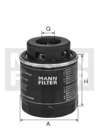 W 712/90 Olejový filter MANN-FILTER