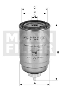 WK 950/16 Palivový filter MANN-FILTER