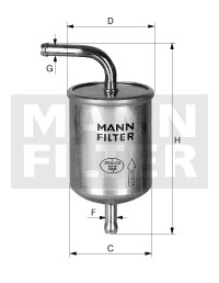 WK 710/1 Palivový filter MANN-FILTER