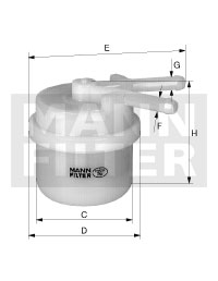WK 44/6 Palivový filter MANN-FILTER