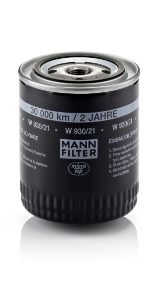W 930/21 Olejový filter MANN-FILTER