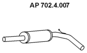 702.4.007 Predný tlmič výfuku EBERSPÄCHER
