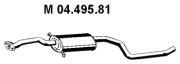 04.495.81 Stredný tlmič výfuku EBERSPÄCHER