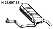 23.097.83 Koncový tlmič výfuku EBERSPÄCHER