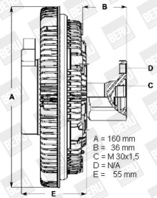 LK060 Spojka ventilátora chladenia BorgWarner (BERU)