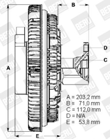 LK102 Spojka ventilátora chladenia BorgWarner (BERU)