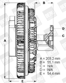 LK109 Spojka ventilátora chladenia BorgWarner (BERU)
