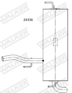 24336 Koncový tlmič výfuku WALKER